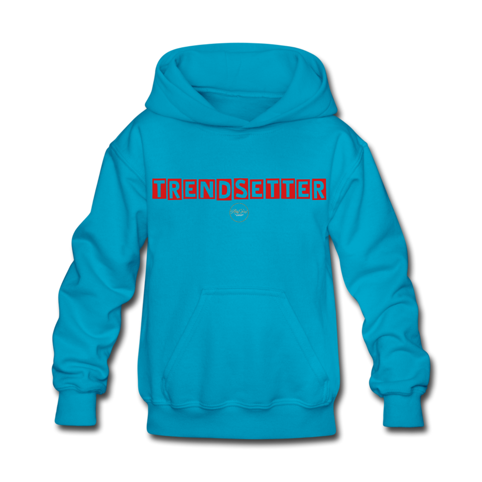 Kids Red Trendsetter Hoodie - turquoise