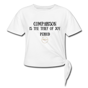 Comparison Knotted T-Shirt - white