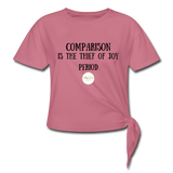 Comparison Knotted T-Shirt - mauve