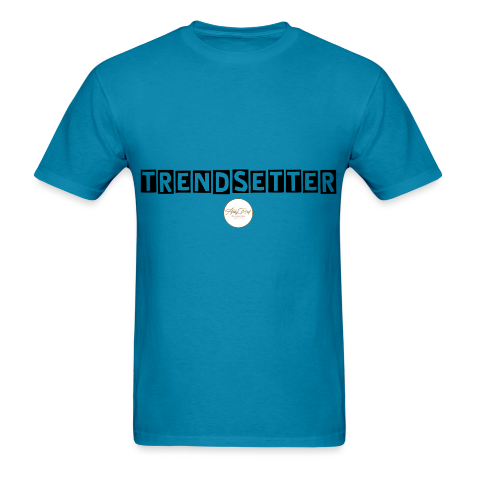 TRENDSETTER Black Classic T-Shirt - turquoise