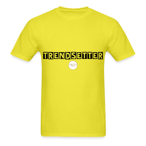 TRENDSETTER Black Classic T-Shirt - yellow