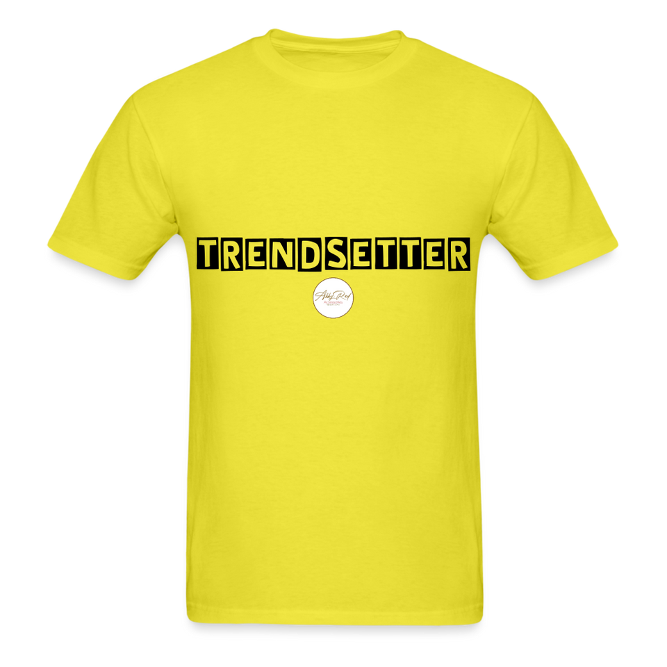 TRENDSETTER Black Classic T-Shirt - yellow