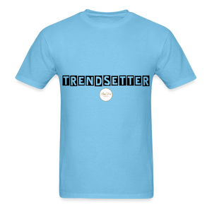 TRENDSETTER Black Classic T-Shirt - aquatic blue