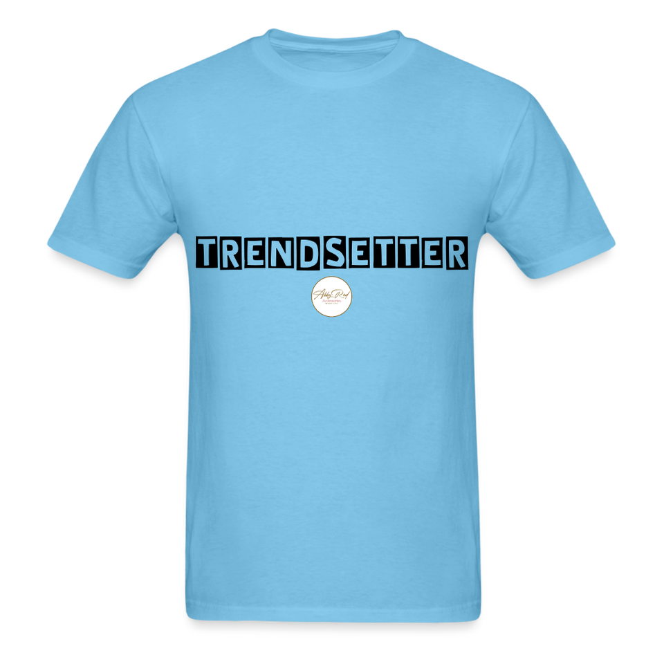 TRENDSETTER Black Classic T-Shirt - aquatic blue