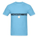 TRENDSETTER Black Classic T-Shirt - aquatic blue