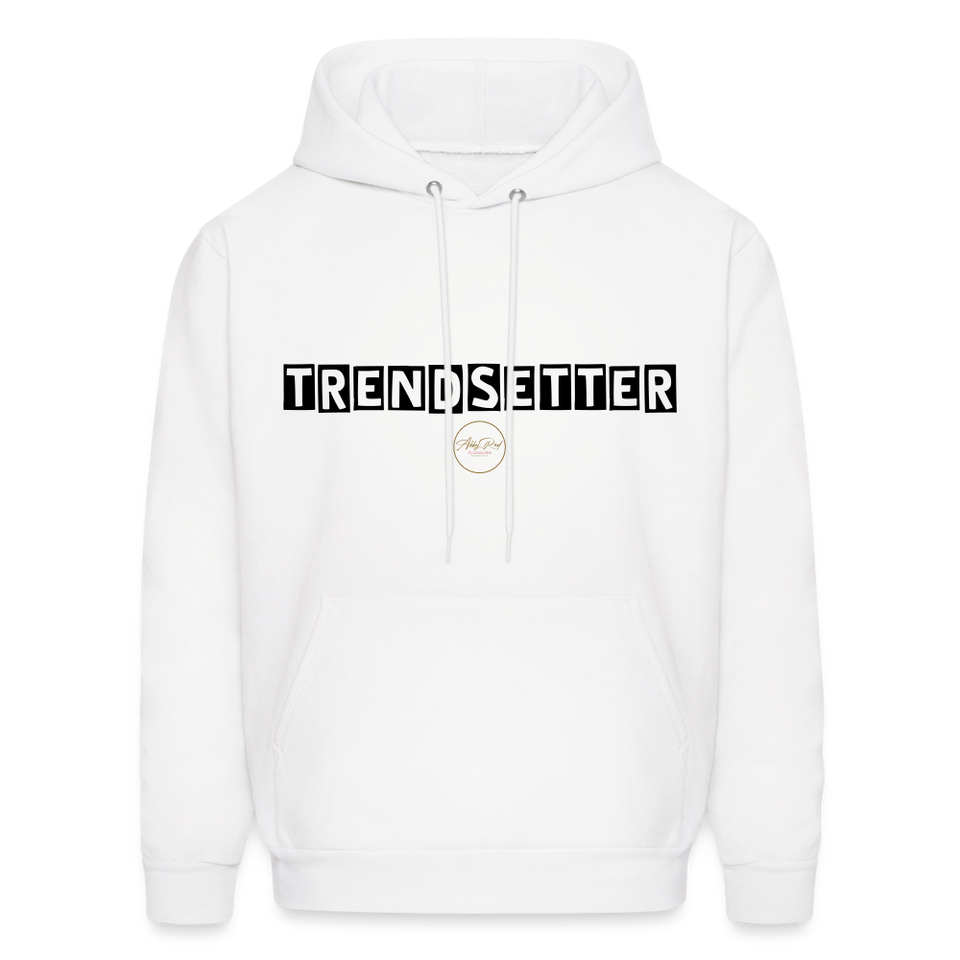 Black hoodie with online white letters