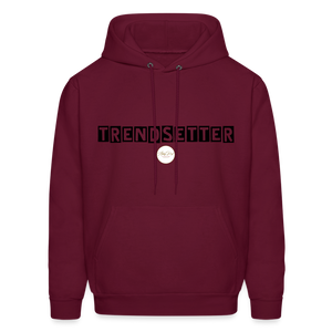 Trendsetter Black Letter Hoodie - burgundy