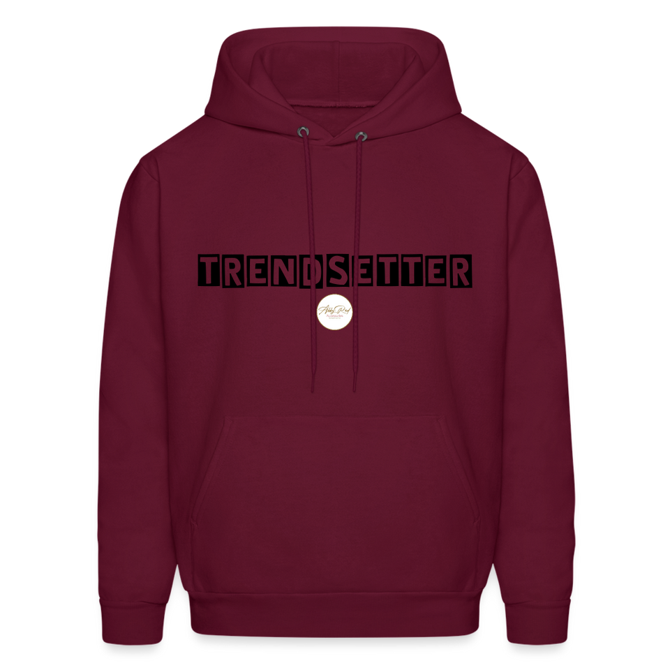 Trendsetter Black Letter Hoodie - burgundy