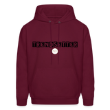 Trendsetter Black Letter Hoodie - burgundy