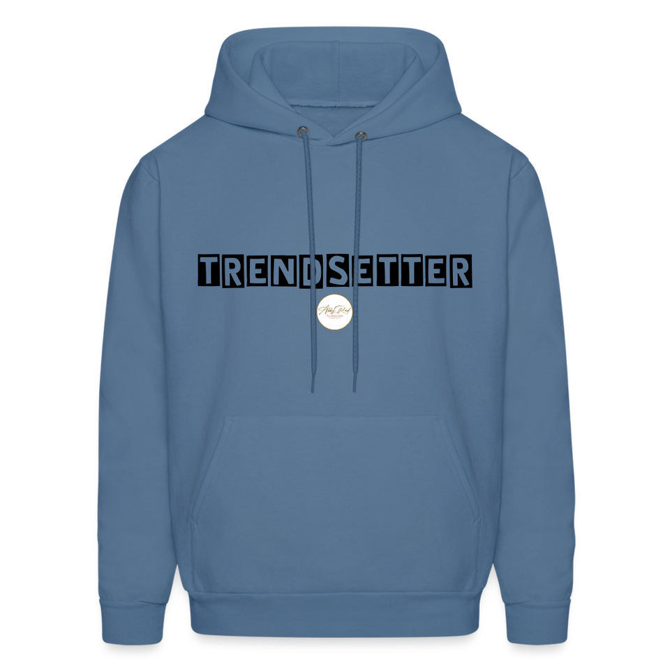 Trendsetter Black Letter Hoodie - denim blue