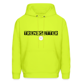 Trendsetter Black Letter Hoodie - safety green